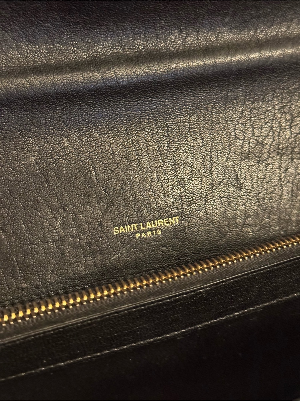Saint Laurent Black Quilted Leather Satchel with Gold YSL Hardware - Picture 6 of 7